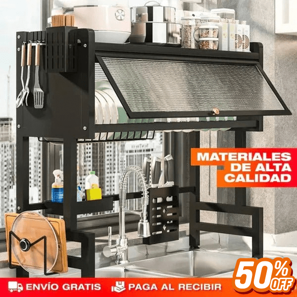 Escurridor De Platos Con Almacenamiento