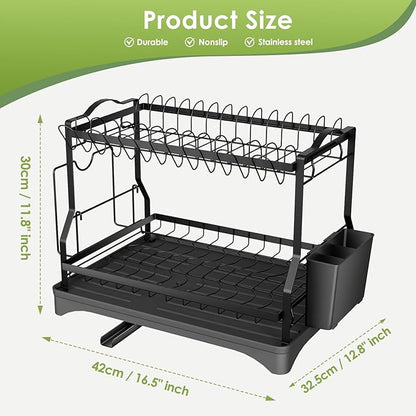 Escurridor de Platos Premium | Diseño Moderno y Gran Capacidad
